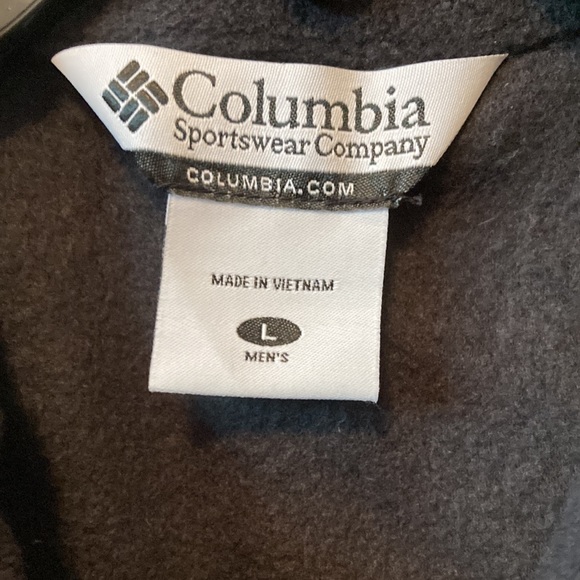 COLUMBIA FULL ZIP FLEECE VEST ~ L - Picture 5 of 6